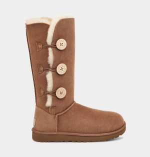 Ugg Bailey Button Triplet II Stövlar Dam Bruna | IO4187236