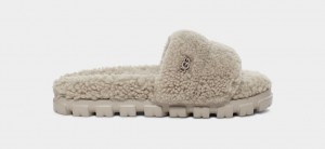 Ugg Cozetta Curly Badtofflor Dam Grå | QK6198752