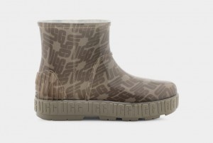 Ugg Drizlita Tryck Monogram Stövlar Dam Gröna | KF6052983