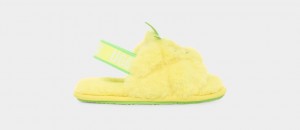 Ugg Fluff Yeah Pineapple Stuffie Tofflor Barn Gula | JV6504178