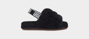 Ugg Fluff Yeah Tofflor Barn Svarta | CF0392485