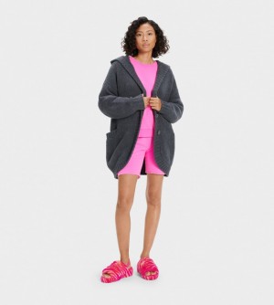 Ugg Franca Travel Cardigan Dam Obsidian | LG8702395