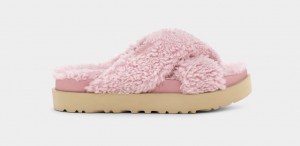 Ugg Fuzz Sugar Cross Tofflor Dam Rosa | RB7532814