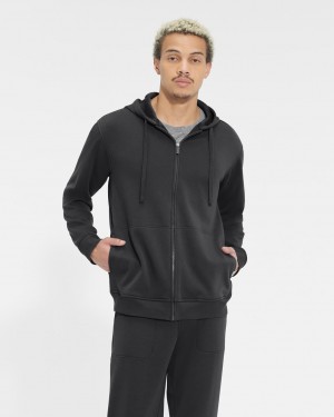 Ugg Gordon Zipped Hoodie Herr Svarta | SL0795462