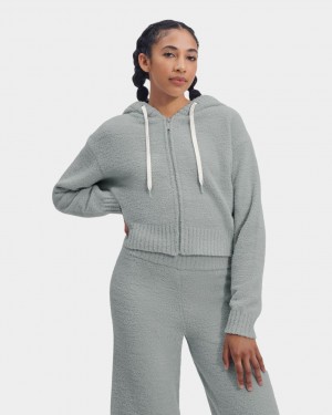 Ugg Hana Zip Hoodie Dam Grå | VK8152367