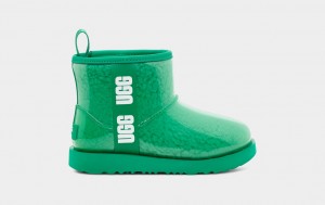 Ugg Klassiska Clear Mini II Stövlar Barn Turkos Gröna | FR3658074