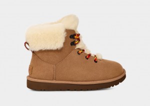 Ugg Klassiska Mini Alpine Spets Stövlar Dam Bruna | OM2796154