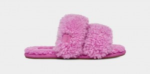 Ugg Maxi Curly Scuffetta Tofflor Dam Lila | AK3467591