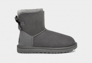 Ugg Mini Bailey Bow II Stövlar Dam Grå | RK6529014