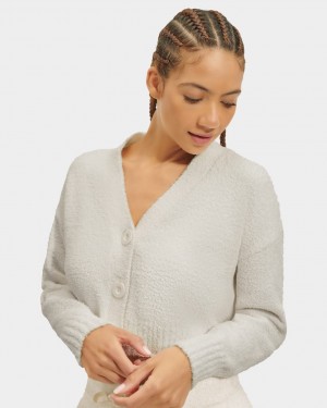 Ugg Nyomi Cropped Cardigan Dam Grädde | ZG2570369