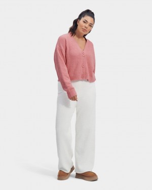 Ugg Nyomi Cropped Cardigan Dam Rosa | VS5432687