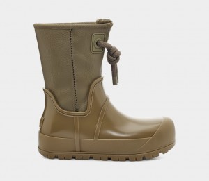 Ugg Raincloud Spets Stövlar Dam Olivgröna | QZ7895024