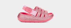 Ugg Sport Yeah Glitter Sandaler Barn Rosa | WZ2034765