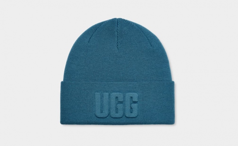 Ugg 3D Tryck Logo Mössa Dam Blå | VK0957482