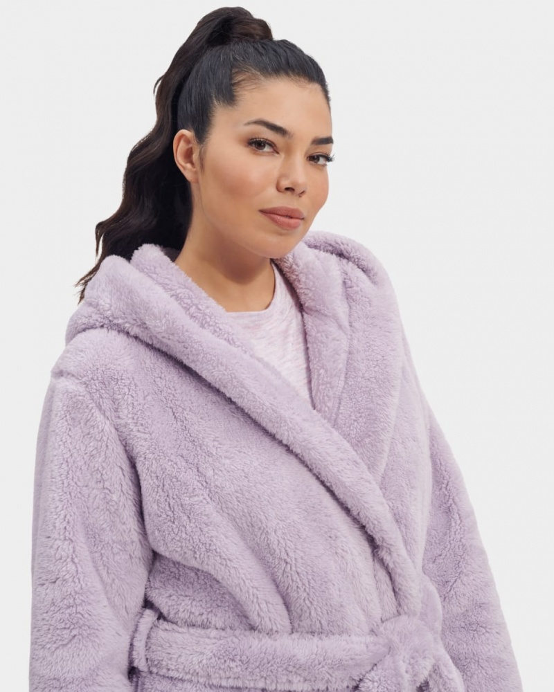 Ugg Aarti Plush Robe Sovkläder Dam Lila | KA5691083