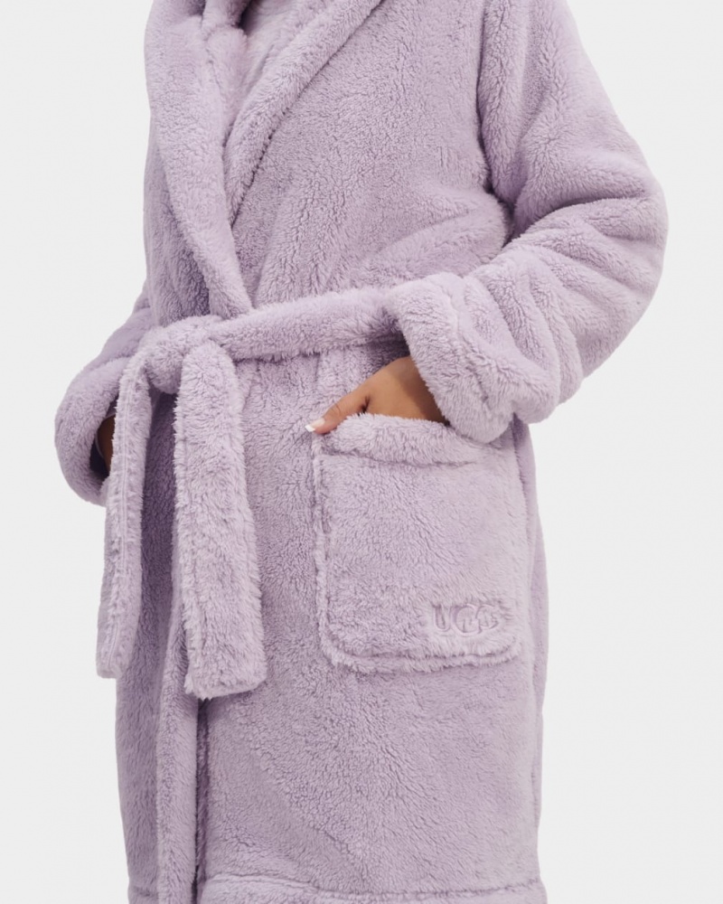 Ugg Aarti Plush Robe Sovkläder Dam Lila | KA5691083