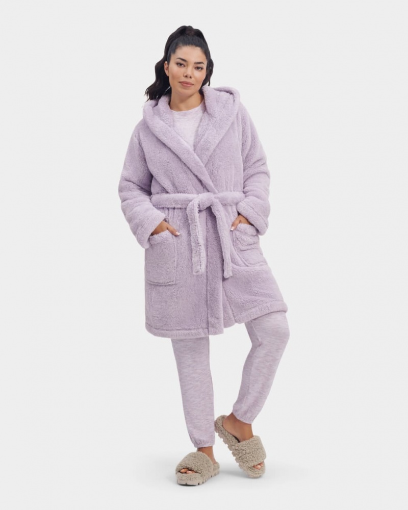 Ugg Aarti Plush Robe Sovkläder Dam Lila | KA5691083