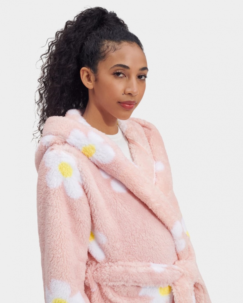 Ugg Aarti Plush Robe Sovkläder Dam Rosa | TJ6975081