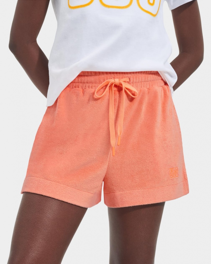 Ugg Amiah Drawstring Shorts Dam Orange | JB5408971