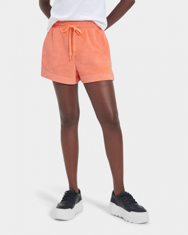 Ugg Amiah Drawstring Shorts Dam Orange | JB5408971