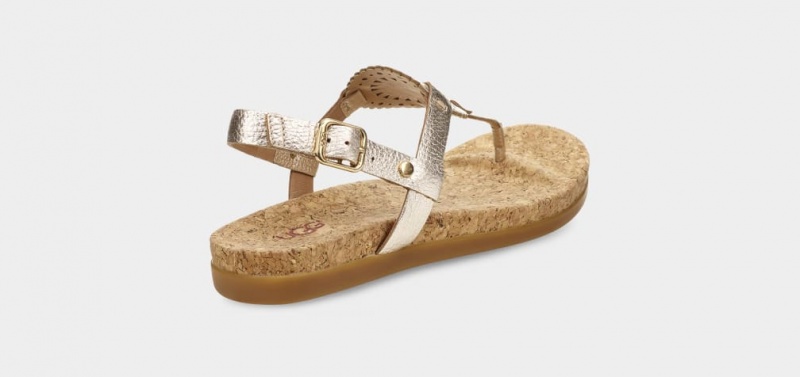 Ugg Ayden II Metallic Sandaler Dam Guld | KP5820413