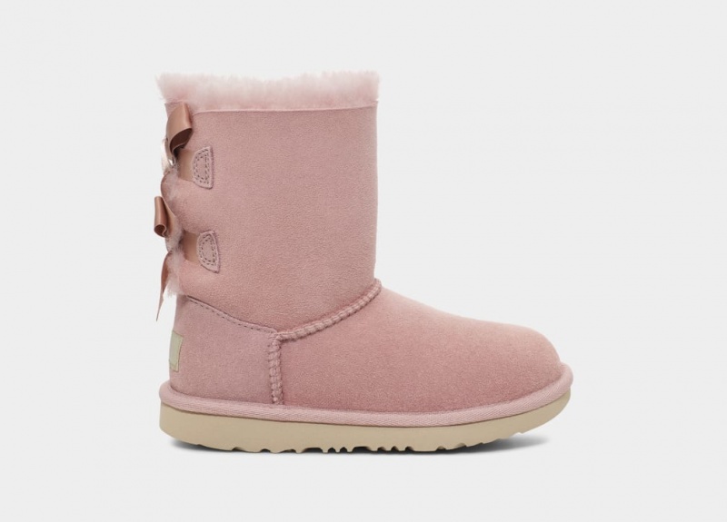 Ugg Bailey Bow II Stövlar Barn Rosa Grå | NC2370419