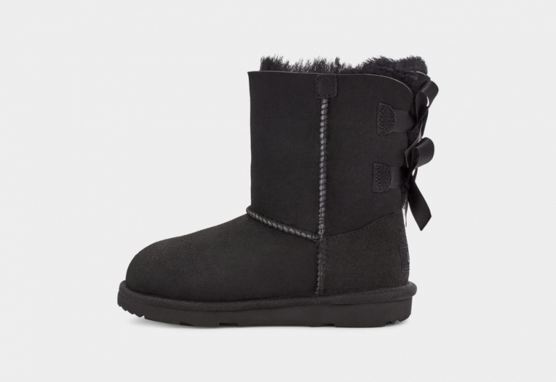 Ugg Bailey Bow II Stövlar Barn Svarta | QO0721948