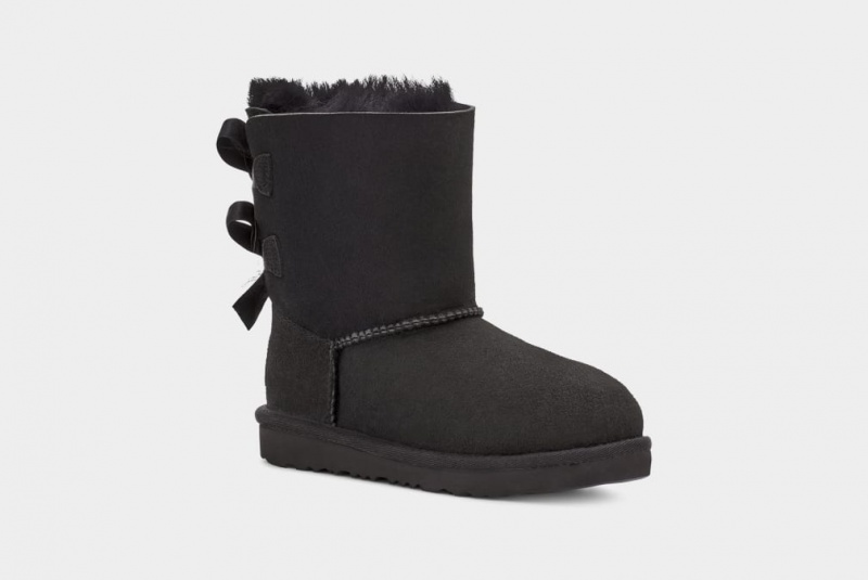 Ugg Bailey Bow II Stövlar Barn Svarta | QO0721948