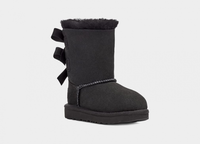 Ugg Bailey Bow II Stövlar Barn Svarta | WO2913865