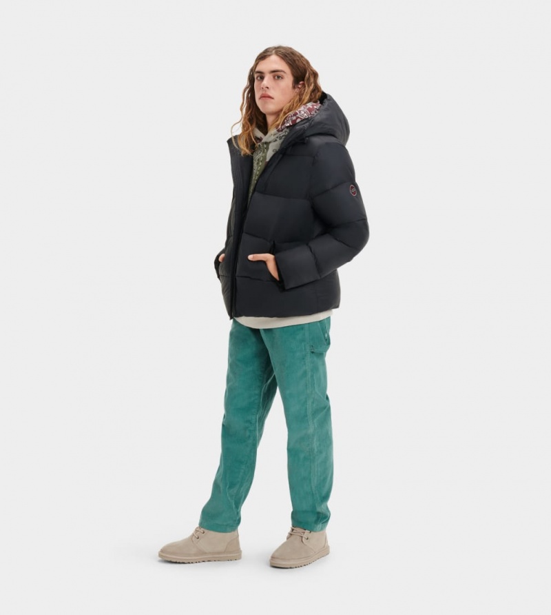 Ugg Brayden Puffer Jacka Herr Svarta | TZ3587069