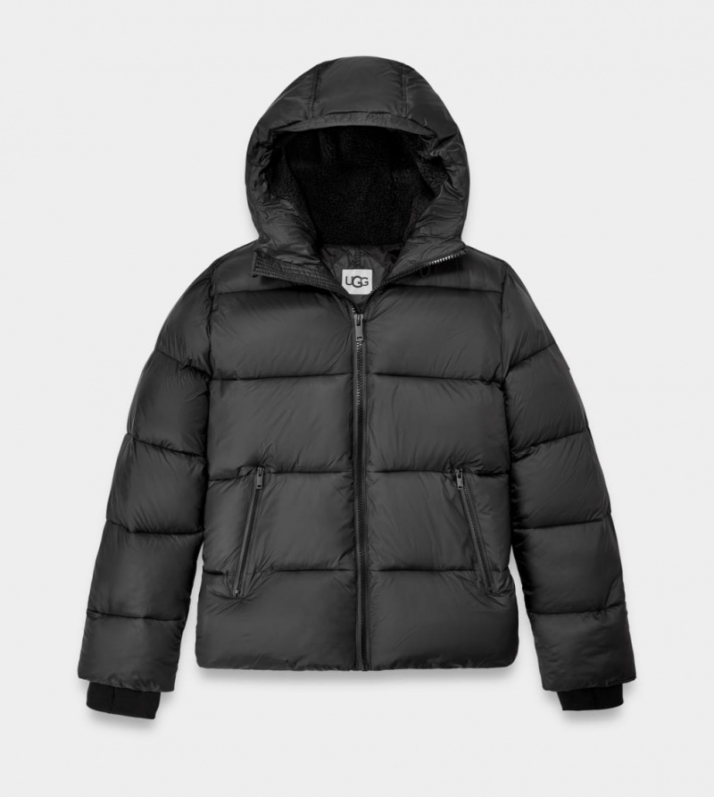 Ugg Brayden Puffer Jacka Herr Svarta | TZ3587069