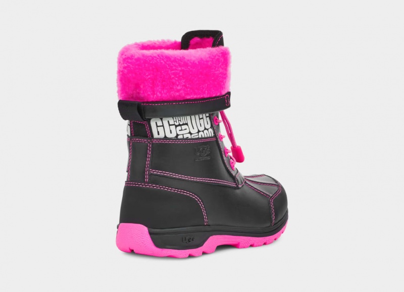 Ugg Butte II CWR Glow Tryck Stövlar Barn Svarta Rosa | IZ0536498