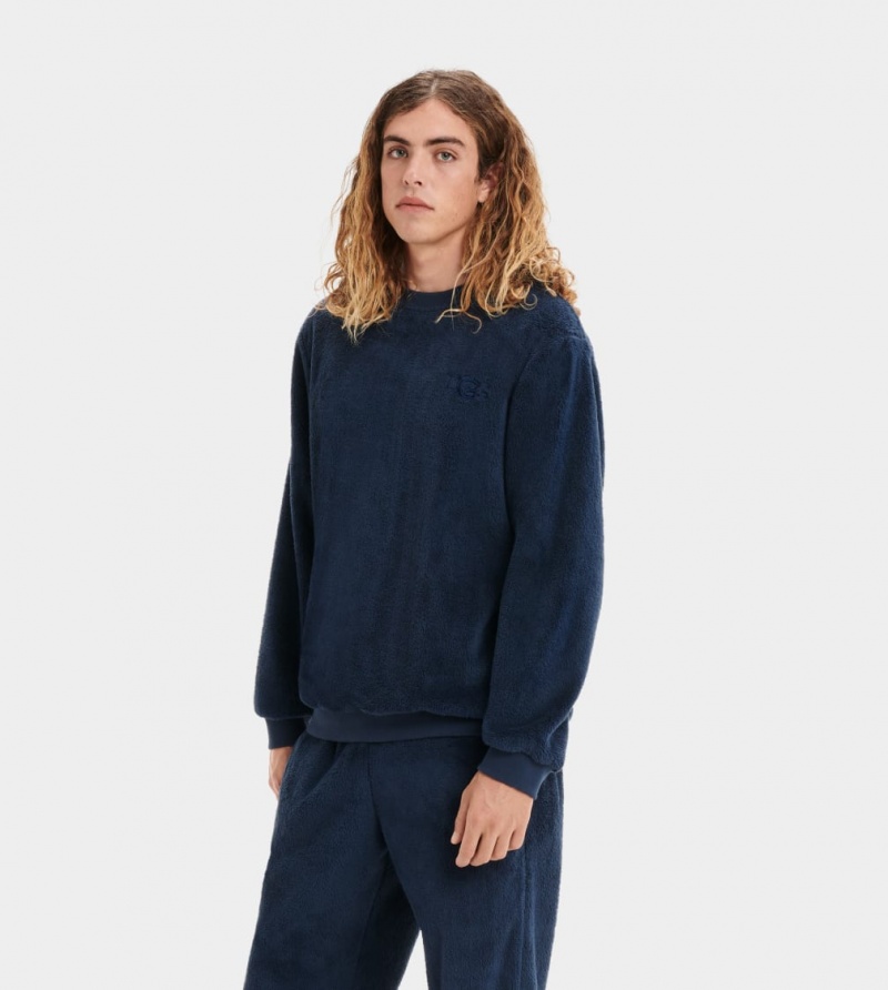 Ugg Coby Pullover Sweatshirt Herr Marinblå | NG1932864