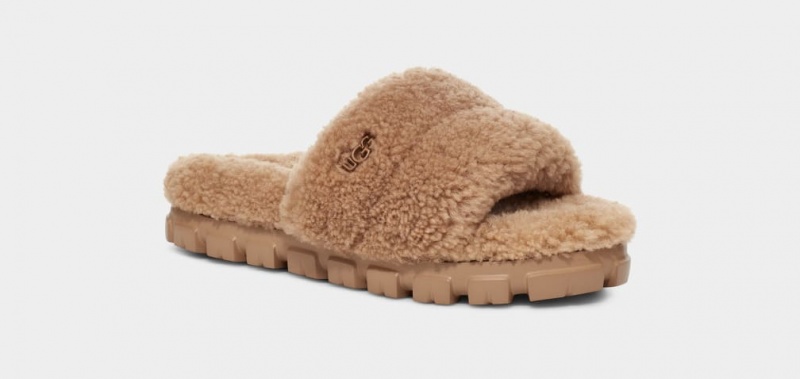 Ugg Cozetta Curly Badtofflor Dam Bruna | VQ2931408