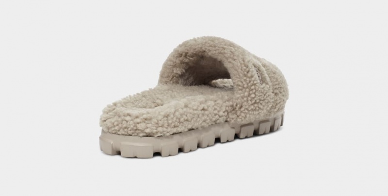 Ugg Cozetta Curly Badtofflor Dam Grå | QK6198752