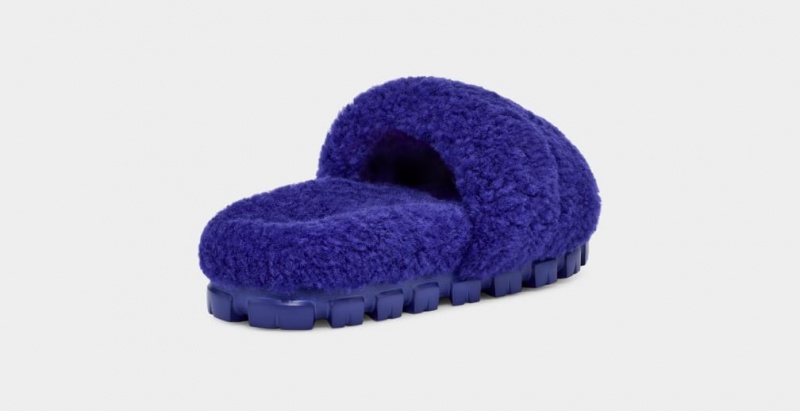 Ugg Cozetta Curly Tofflor Dam Blå | KM4085793