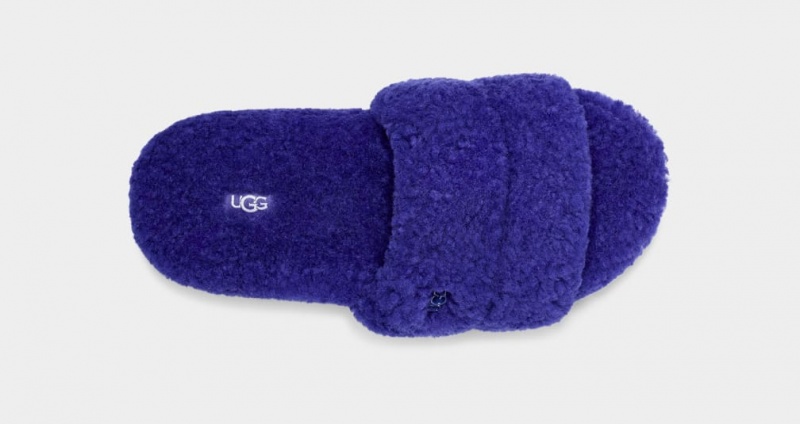 Ugg Cozetta Curly Tofflor Dam Blå | KM4085793