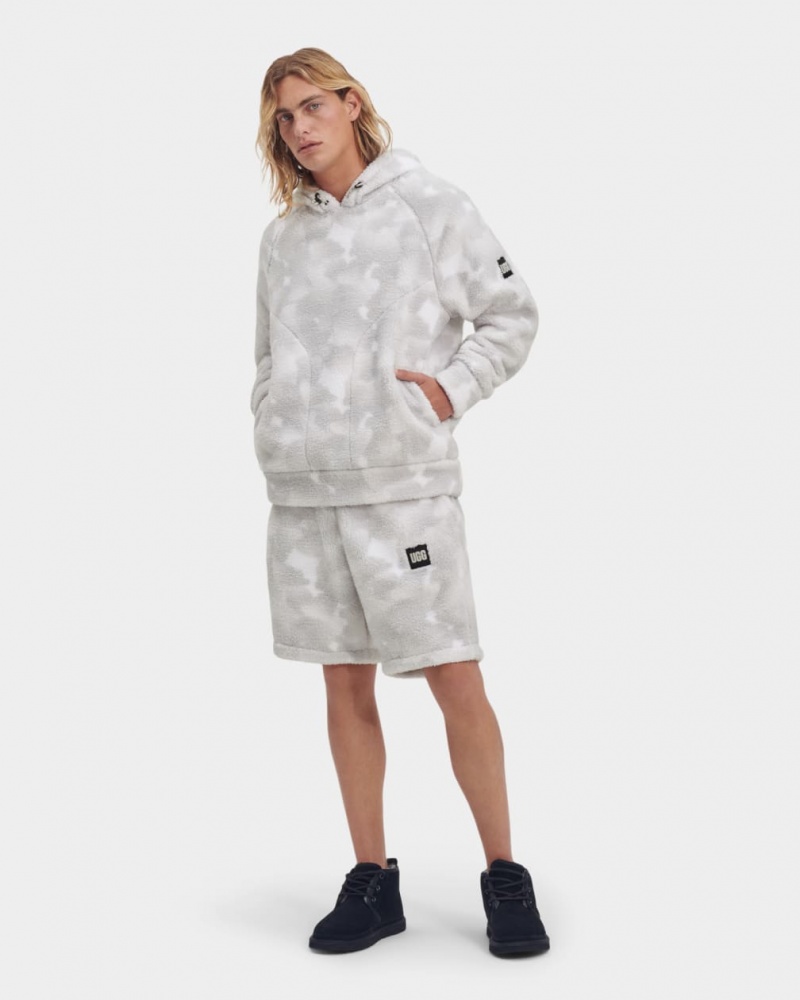 Ugg Dannen Sherpa Hoodie Herr Vita Camo | SY7128496