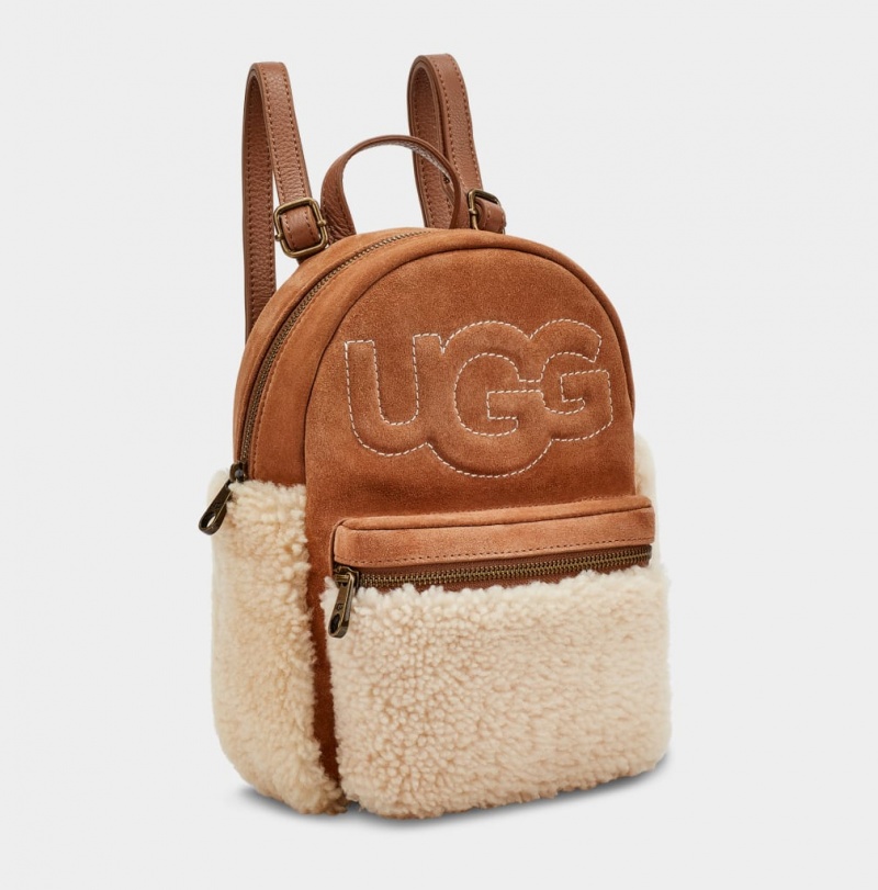 Ugg Dannie II Mini Sheepskin Ryggsäck Dam Bruna | SA9504638