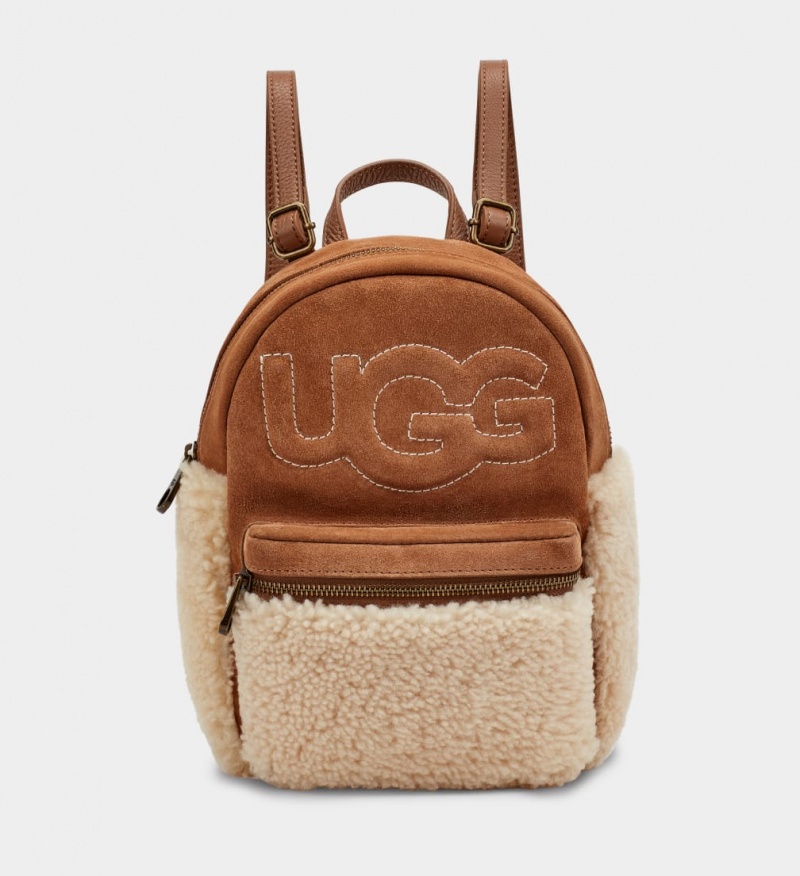 Ugg Dannie II Mini Sheepskin Ryggsäck Dam Bruna | SA9504638