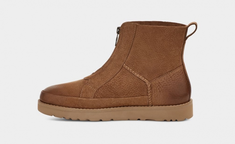 Ugg Deconstructed Front Zip Stövlar Dam Bruna | QI2405719