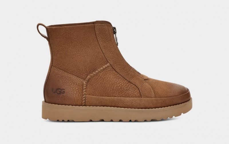 Ugg Deconstructed Front Zip Stövlar Dam Bruna | QI2405719