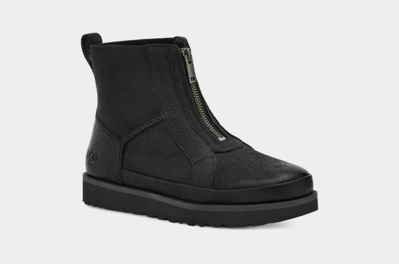 Ugg Deconstructed Front Zip Stövlar Dam Svarta | WP2854031