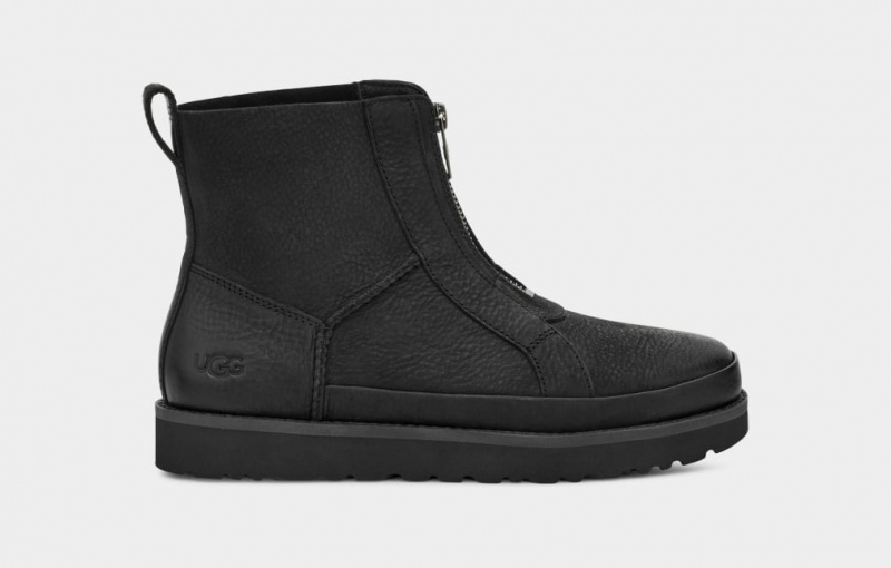 Ugg Deconstructed Front Zip Stövlar Dam Svarta | WP2854031