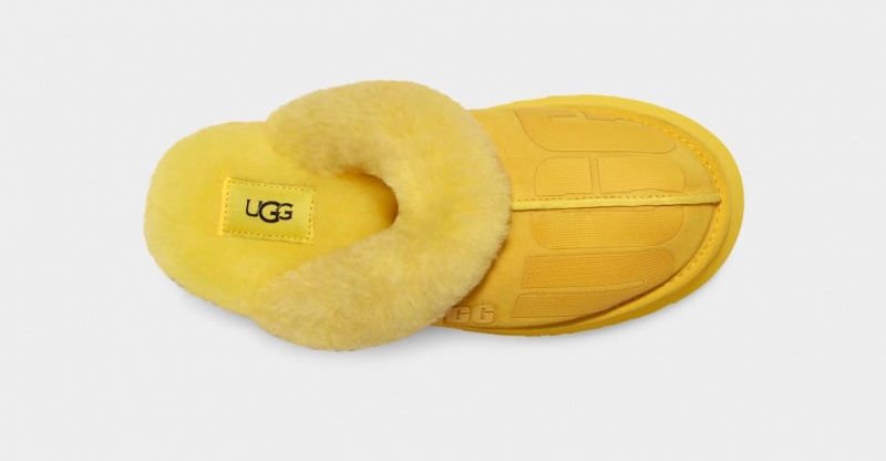 Ugg Disquette Scatter Tryck Tofflor Dam Gula | MH5168079