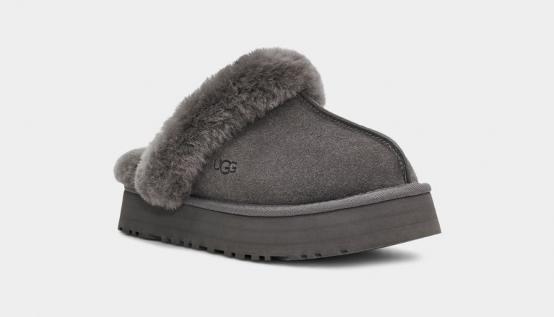 Ugg Disquette Tofflor Dam Grå | WY5140287