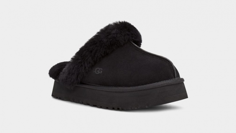 Ugg Disquette Tofflor Dam Svarta | XI0941327