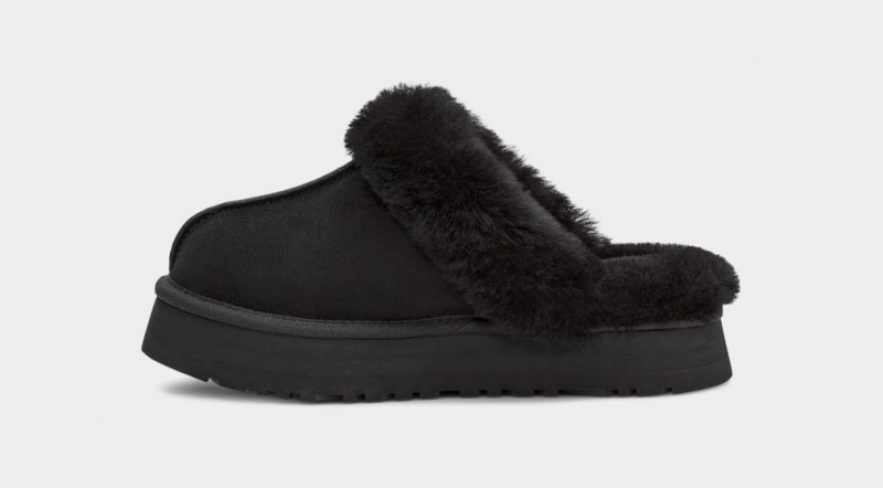 Ugg Disquette Tofflor Dam Svarta | XI0941327