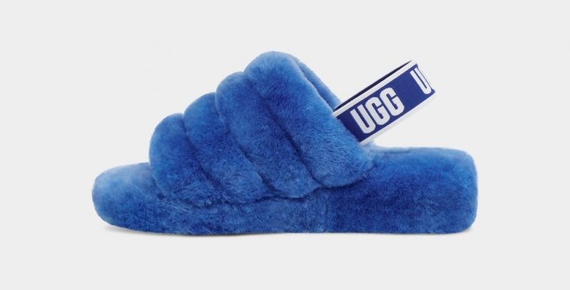 Ugg Fluff Yeah Badtofflor Dam Blå | OF7915263