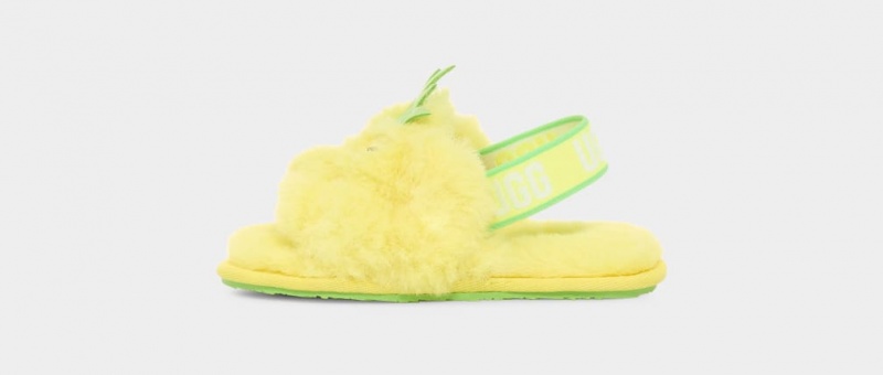 Ugg Fluff Yeah Pineapple Stuffie Tofflor Barn Gula | JV6504178